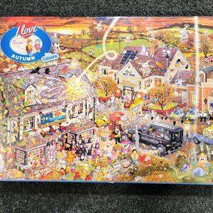 Gibsons 1000pc I Love Autumn jigsaw comic puzzle by Mike Jupp